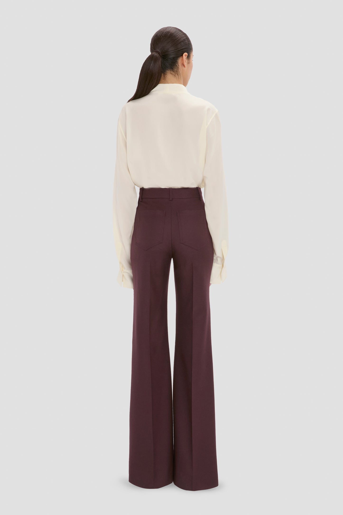 Alina Trouser In Dark Purple