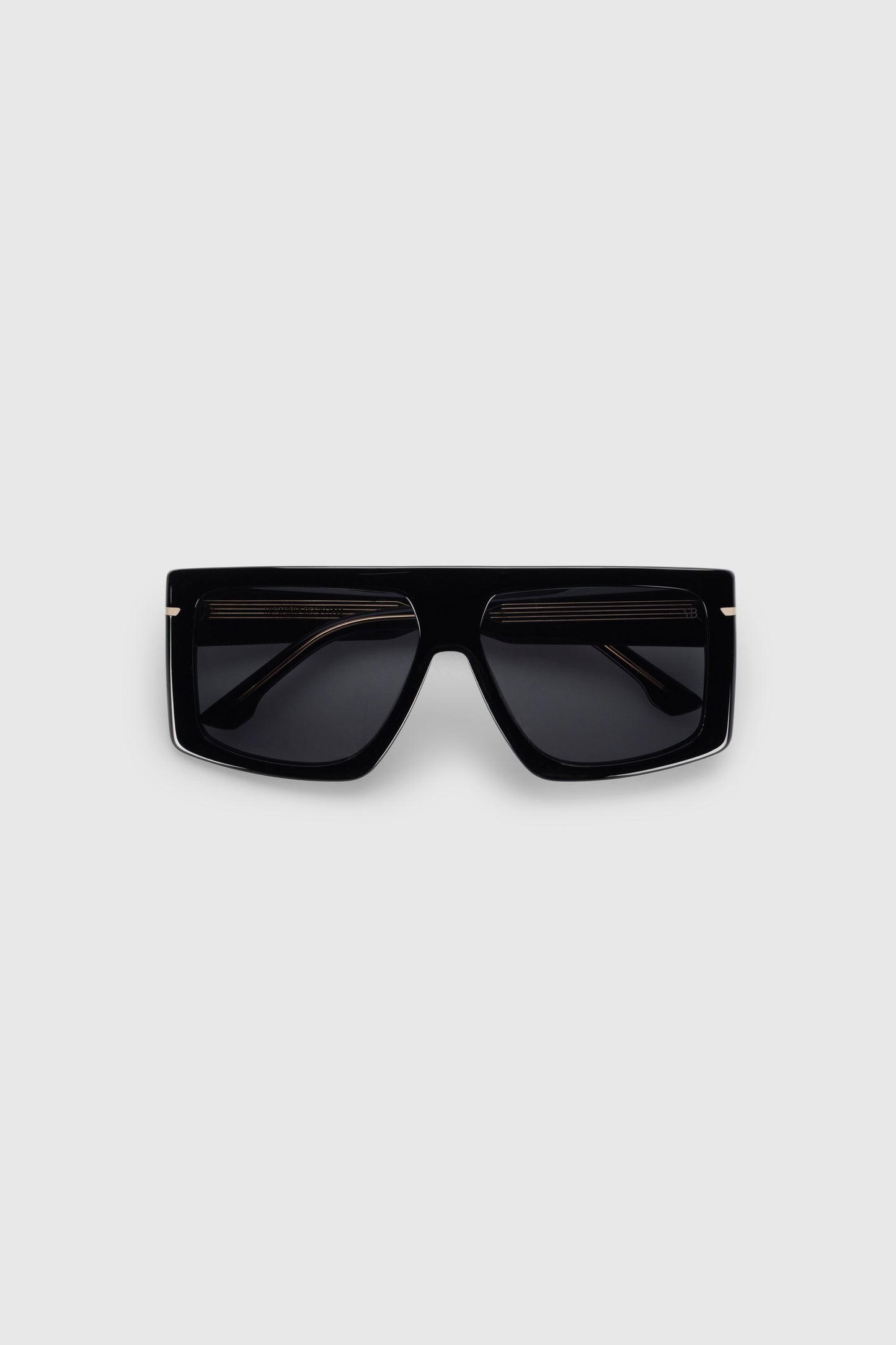 Oversized Flat Top Frame In Black