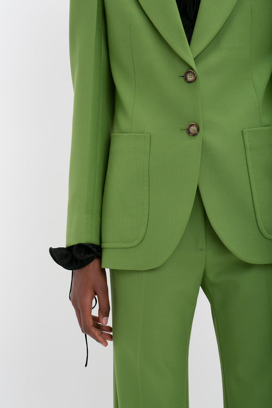 Patch Pocket Jacket In Serpent Green