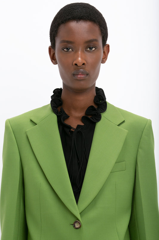 Patch Pocket Jacket In Serpent Green