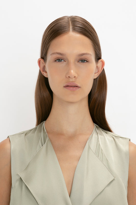 Trench Dress In Sage
