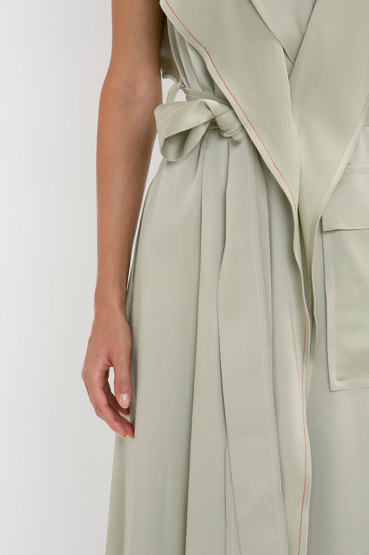 Trench Dress In Sage