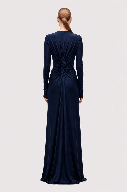 Aida Gown In Navy