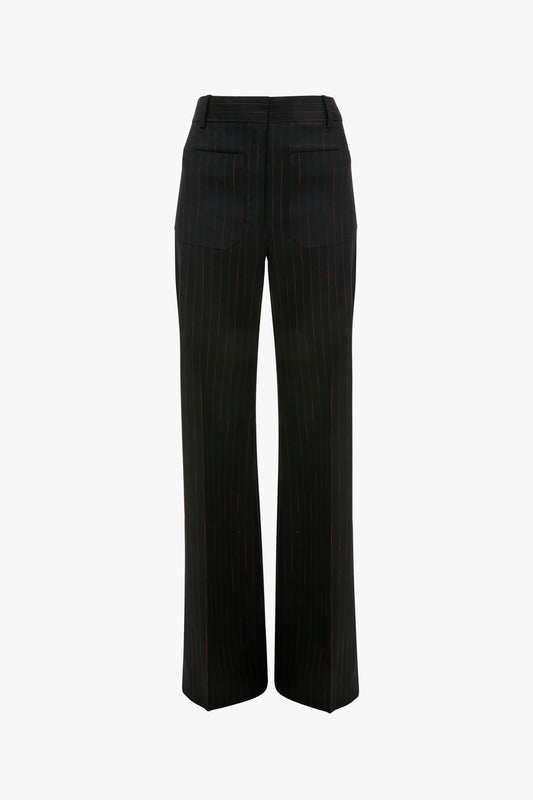 Contrast Waistband Trousers in Black – Victoria Beckham UK