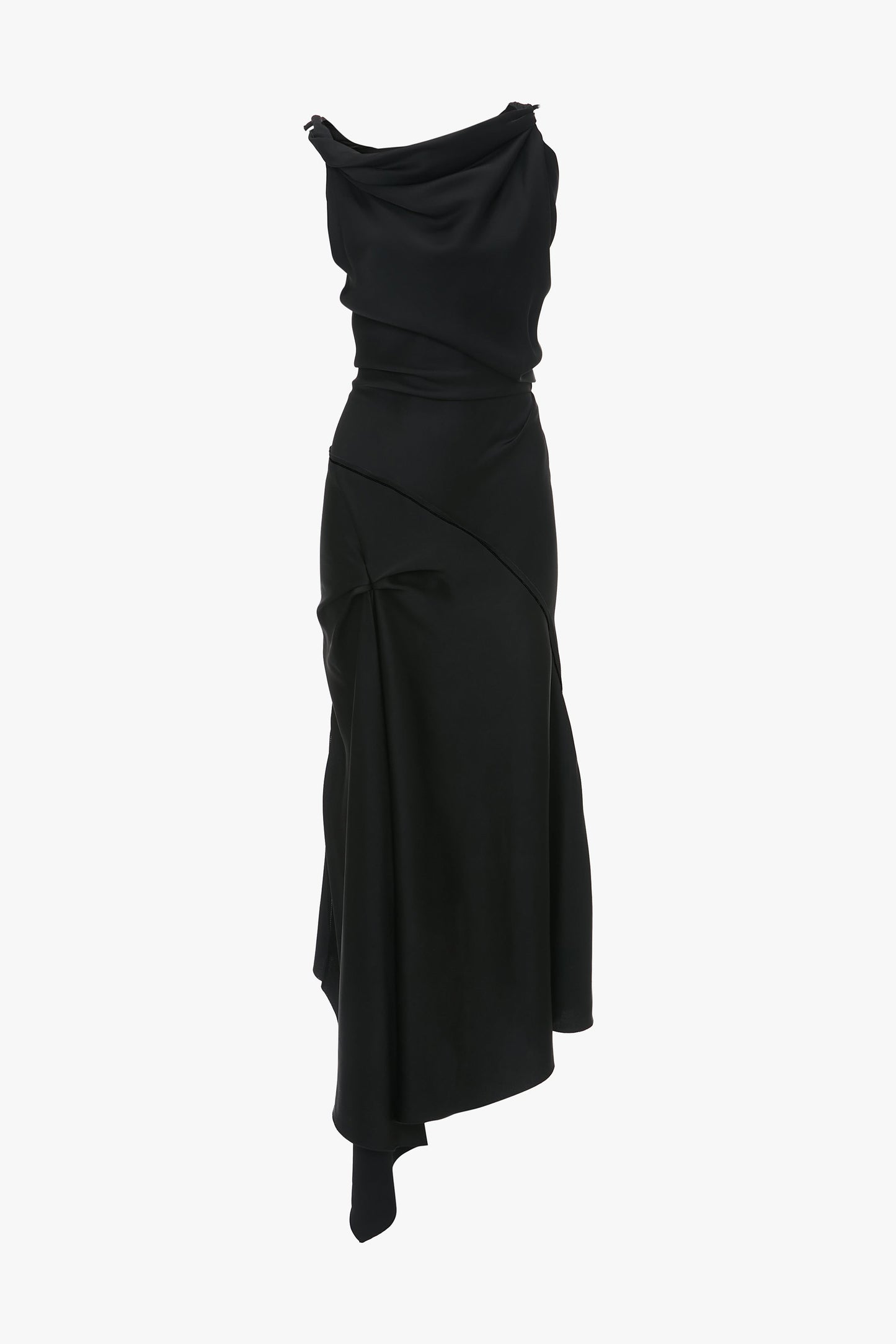 Posy Midi Dress In Black