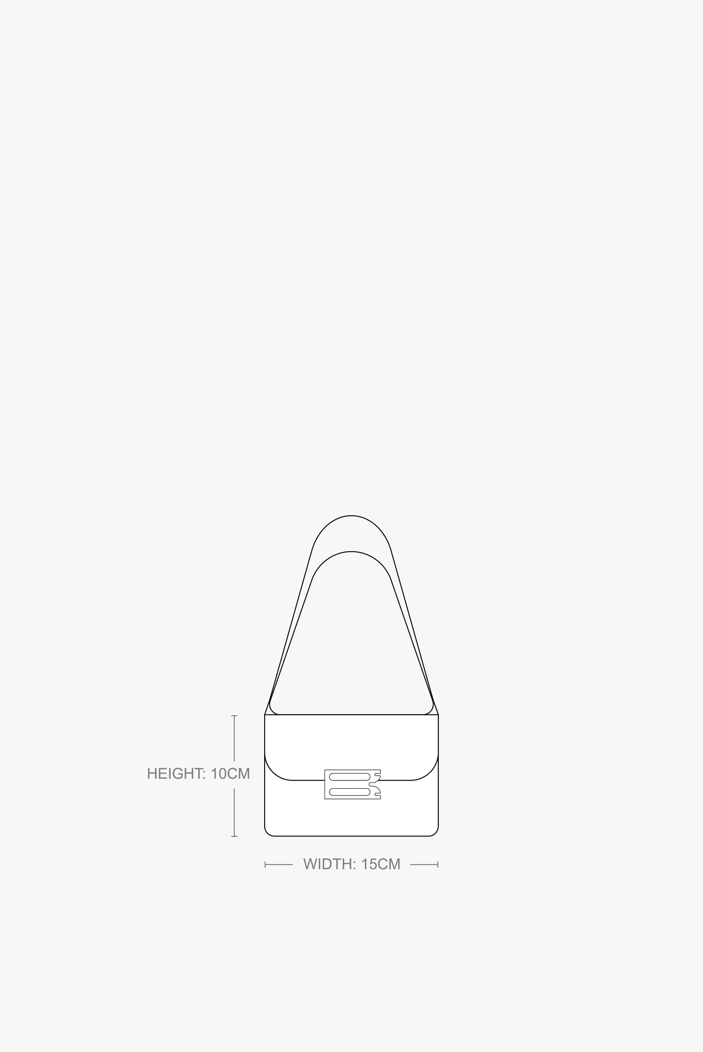 Nano Dorian Bag In Khaki Grained Leather