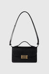 Black Smooth Leather