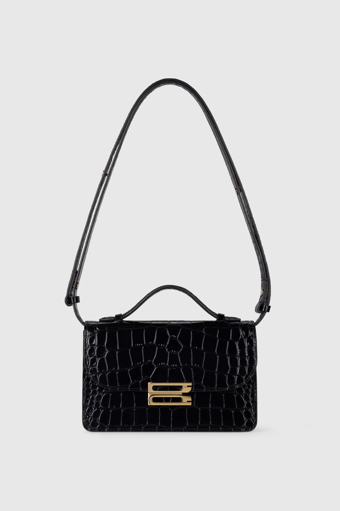 Dorian Bag Small Croc Embossed Leather