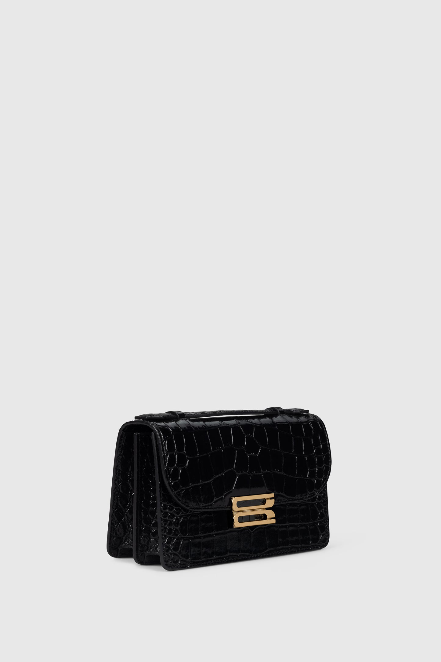 Dorian Bag Small Croc Embossed Leather