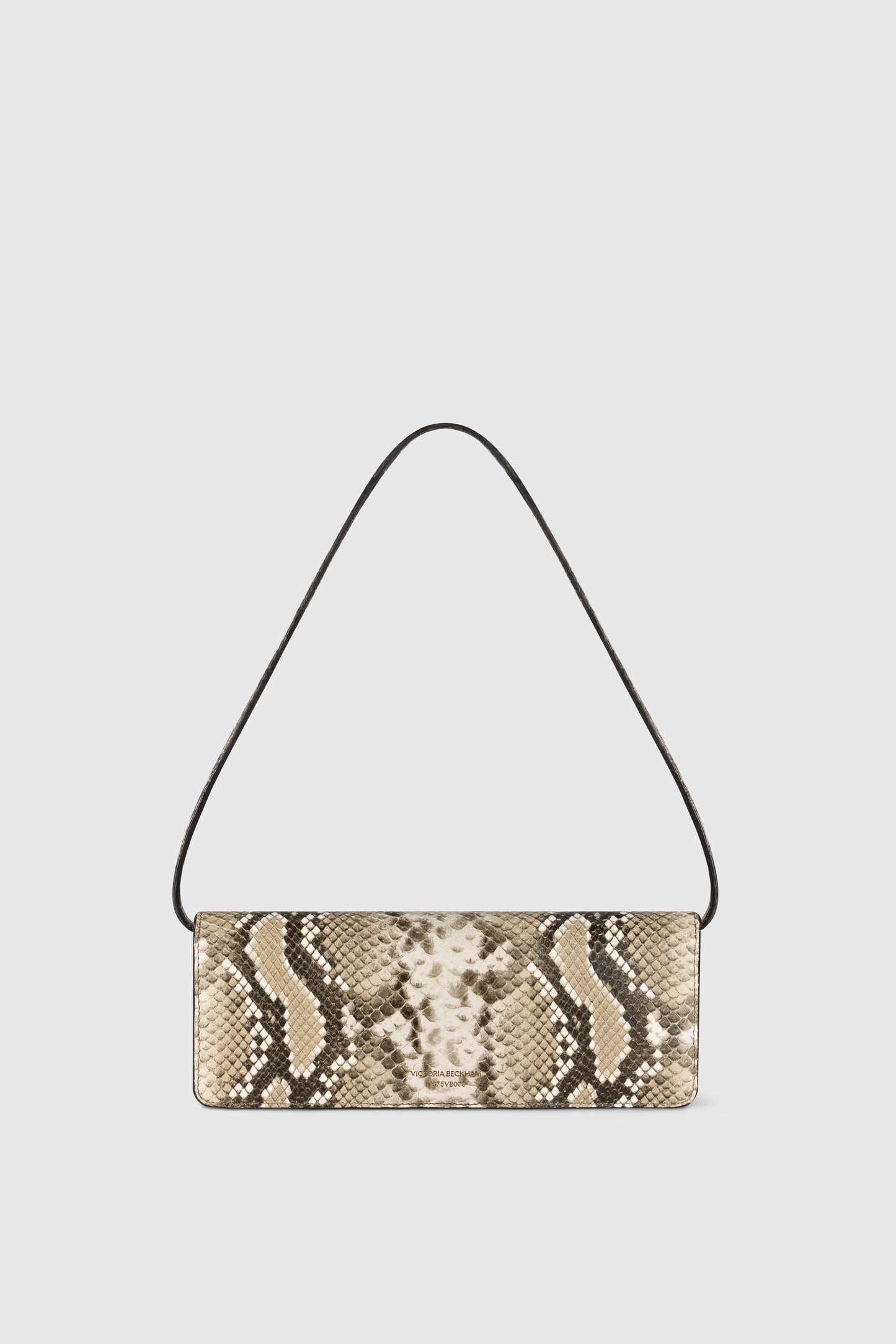 Dorian East-West Clutch Snake Print Leather