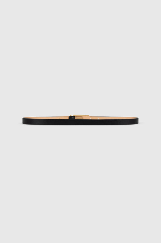 Dorian Pin-Buckle Belt 15mm Micro Shiny Calf Leather