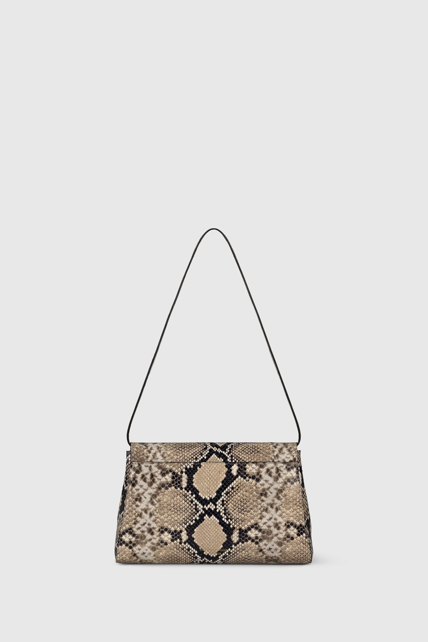 Dorian Trapeze Bag Snake Print Leather