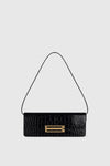 Dorian East-West Clutch Croc Embossed Leather