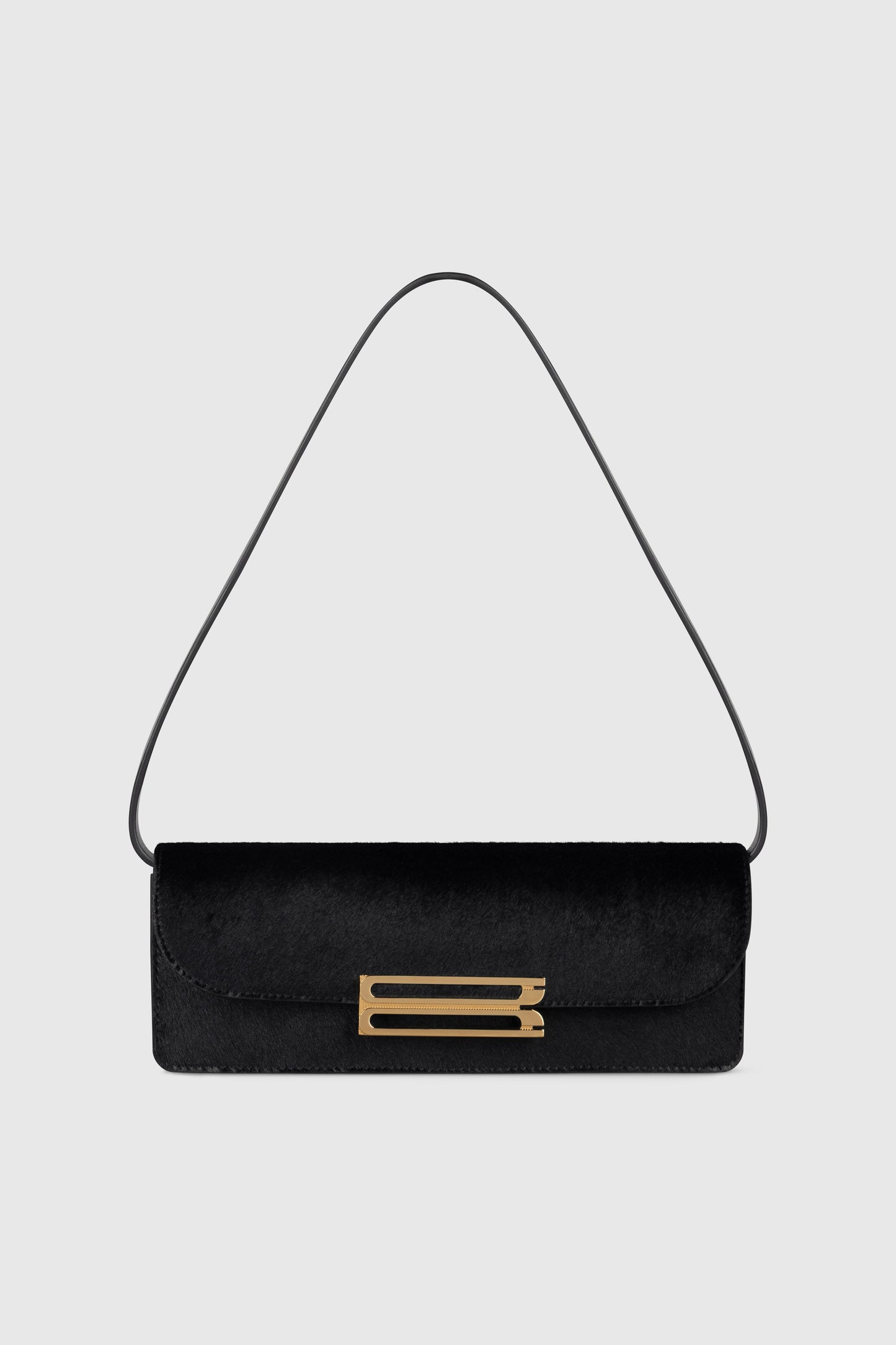 Dorian East-West Clutch Hair Calf Leather