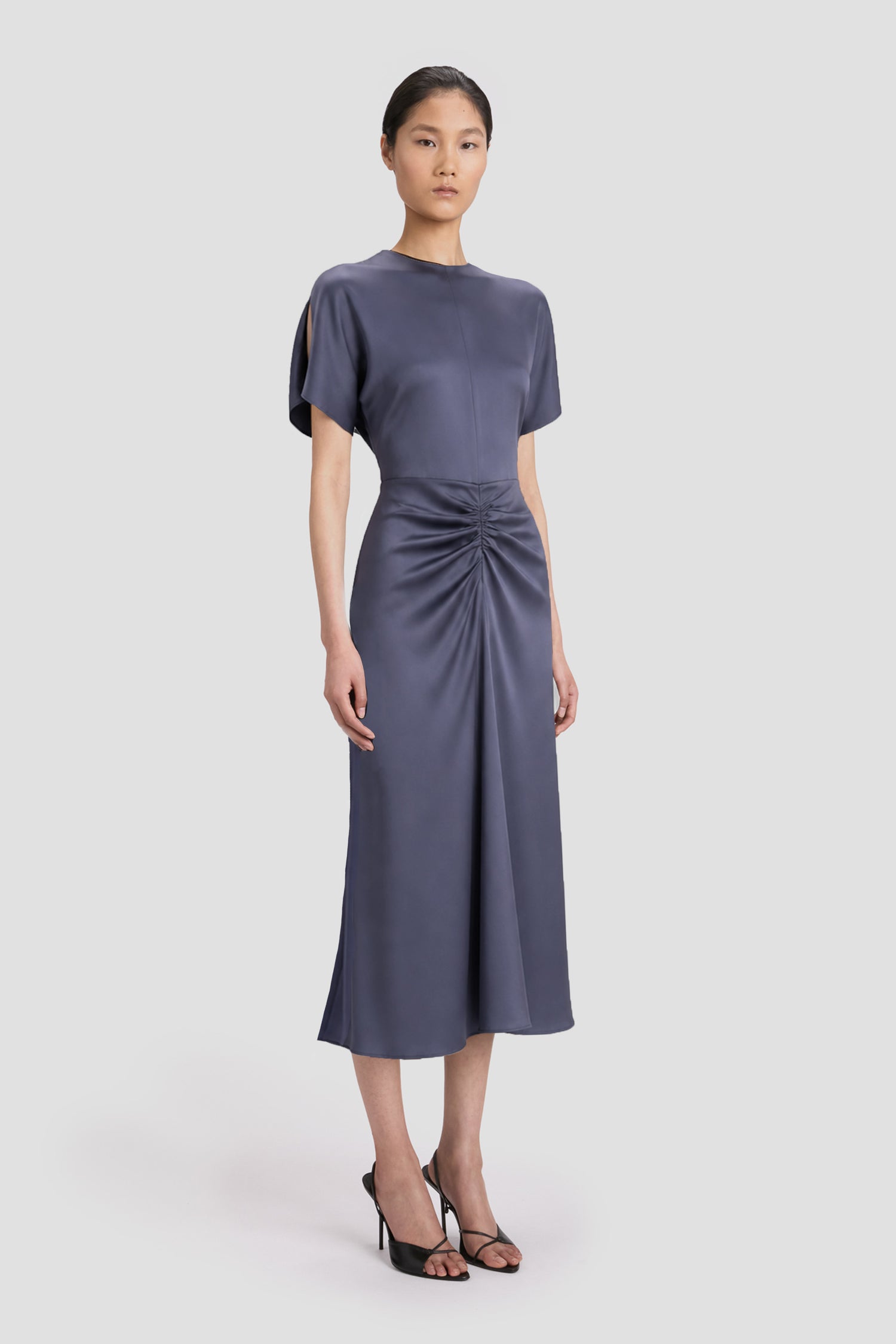 banana republic eclipse silk midi dress Bela Midi Dress In Eclipse