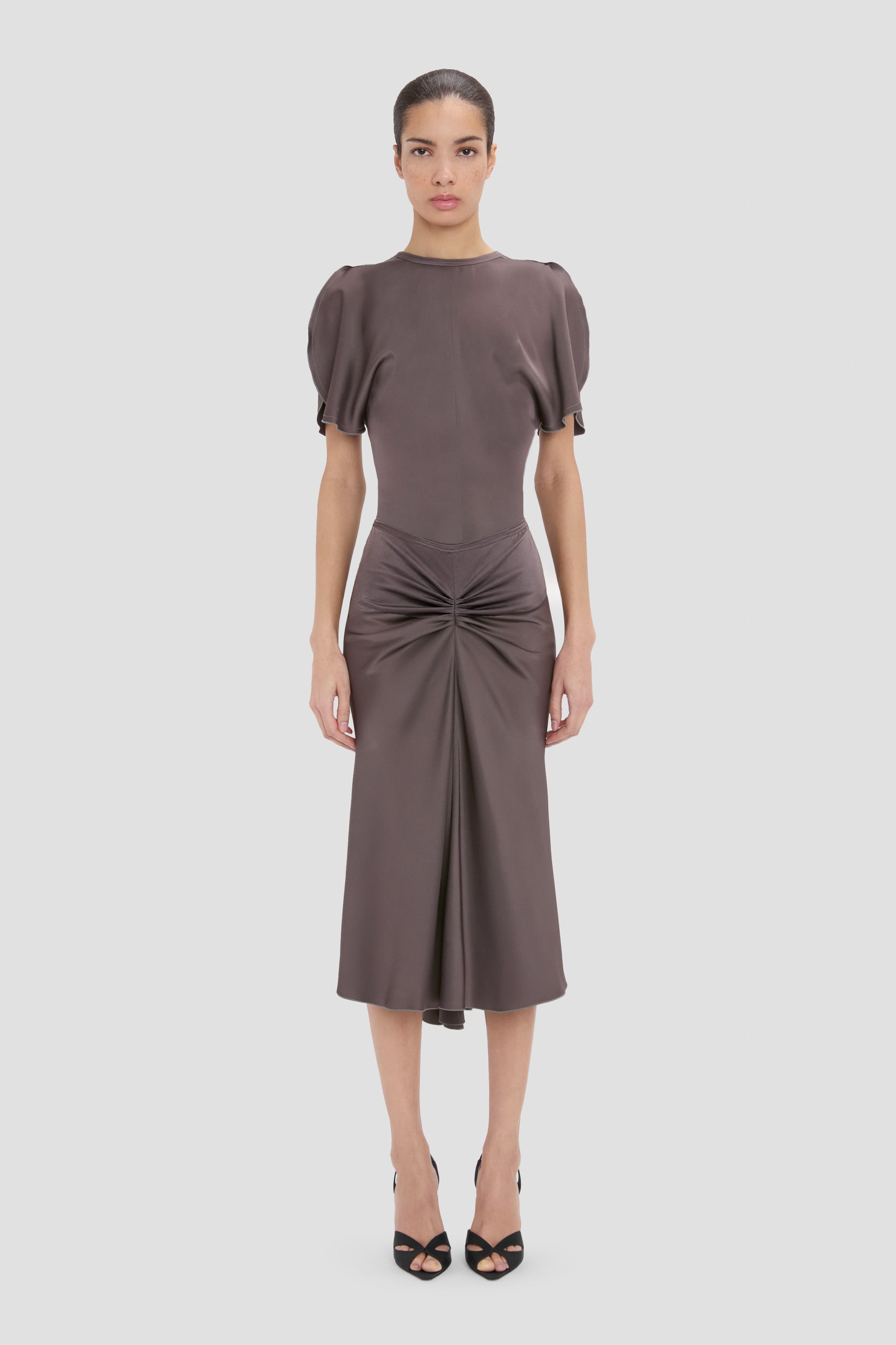 Bela Midi Skirt In Grey