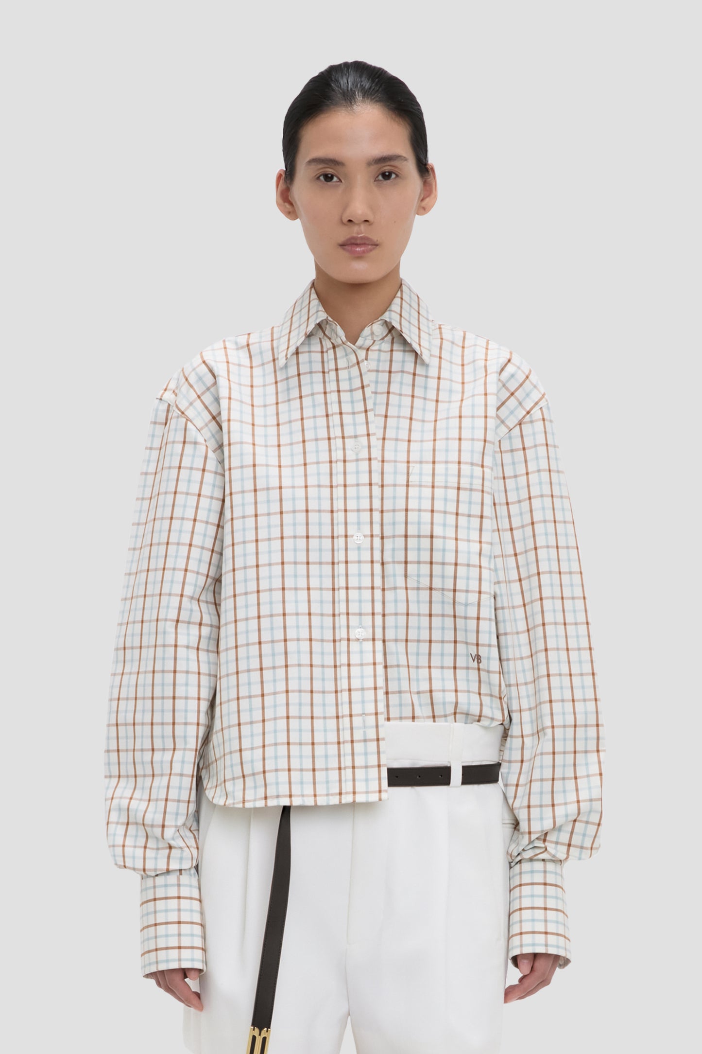 Ellys Shirt In Multi-White Check