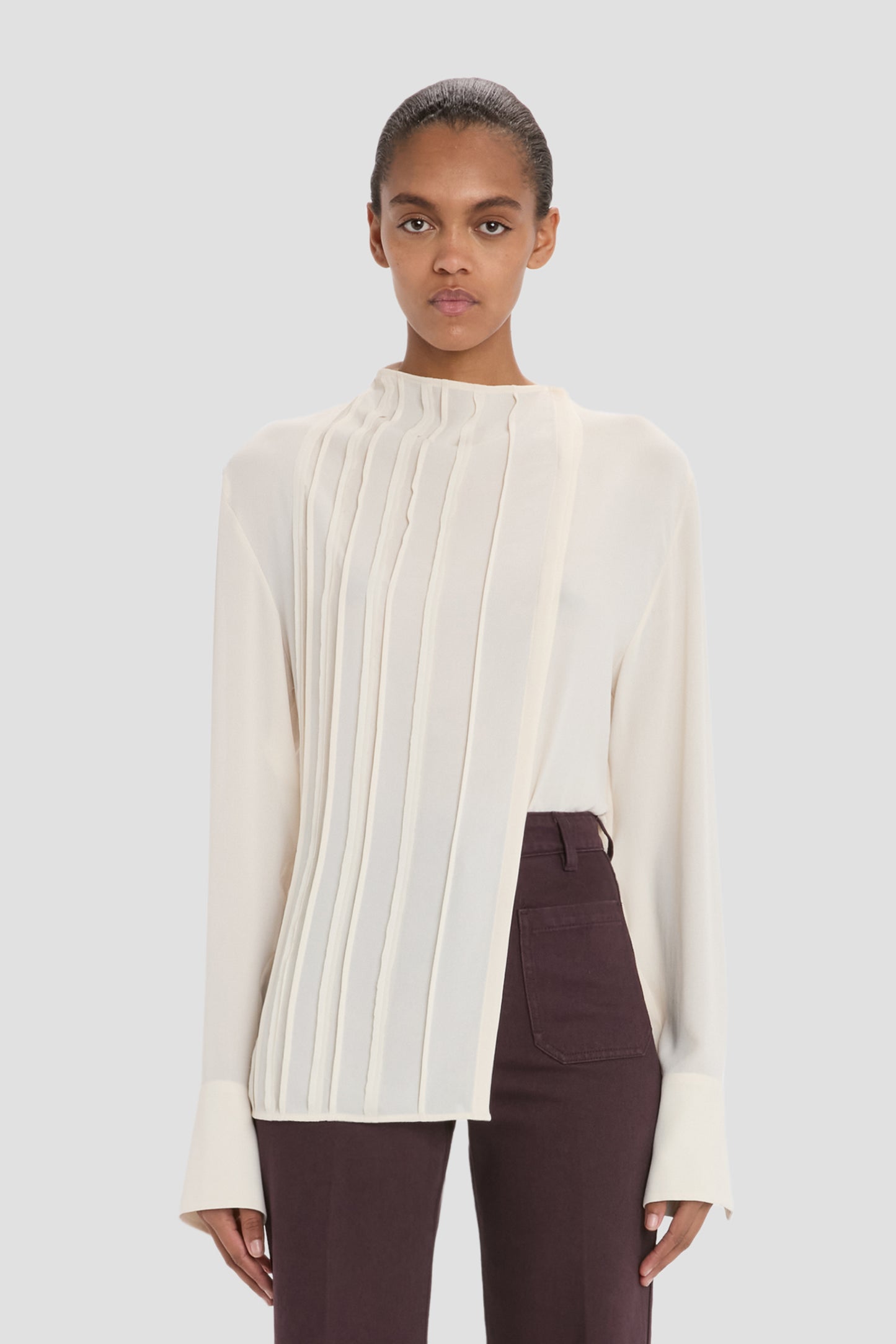 Seam Detail Blouse In Elderflower