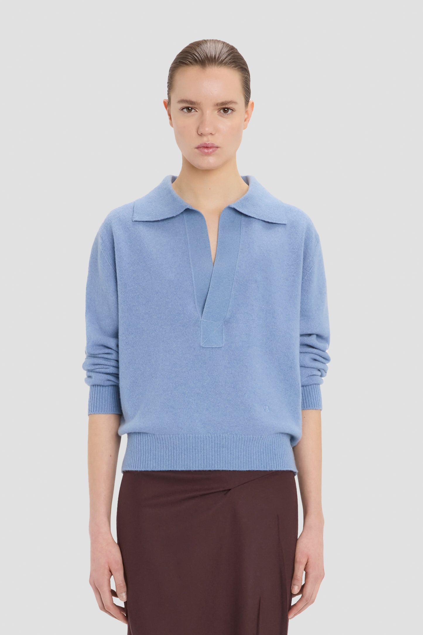 Genevieve Jumper In Ocean Mist Melange