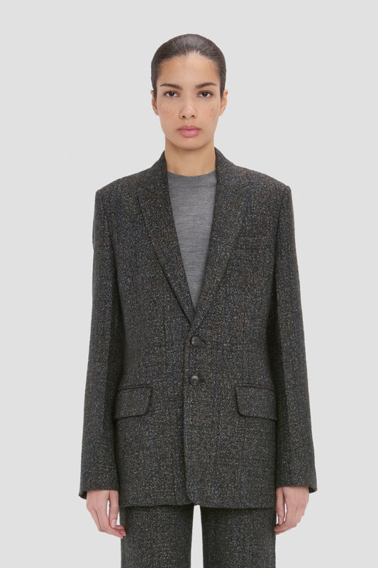 Tailored Jacket In Grey Melange
