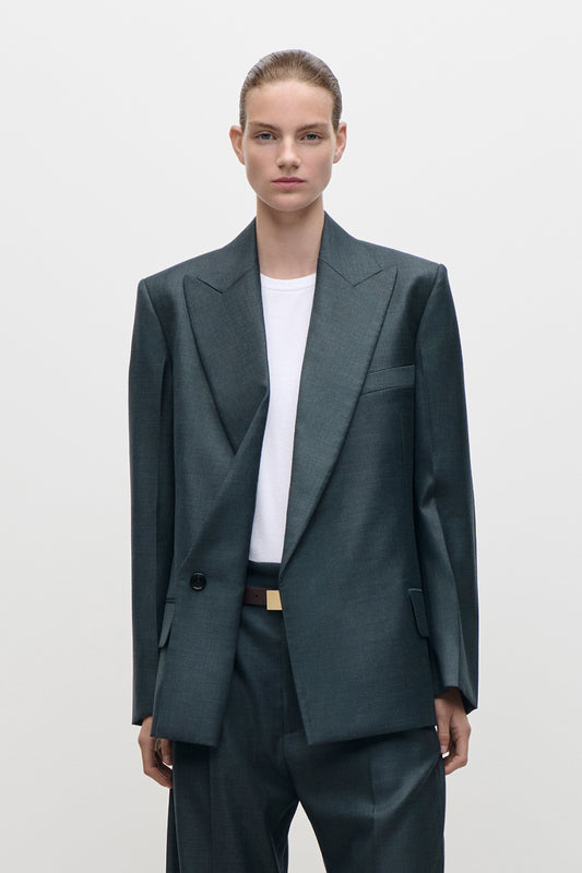 Olie Jacket In Dark Teal