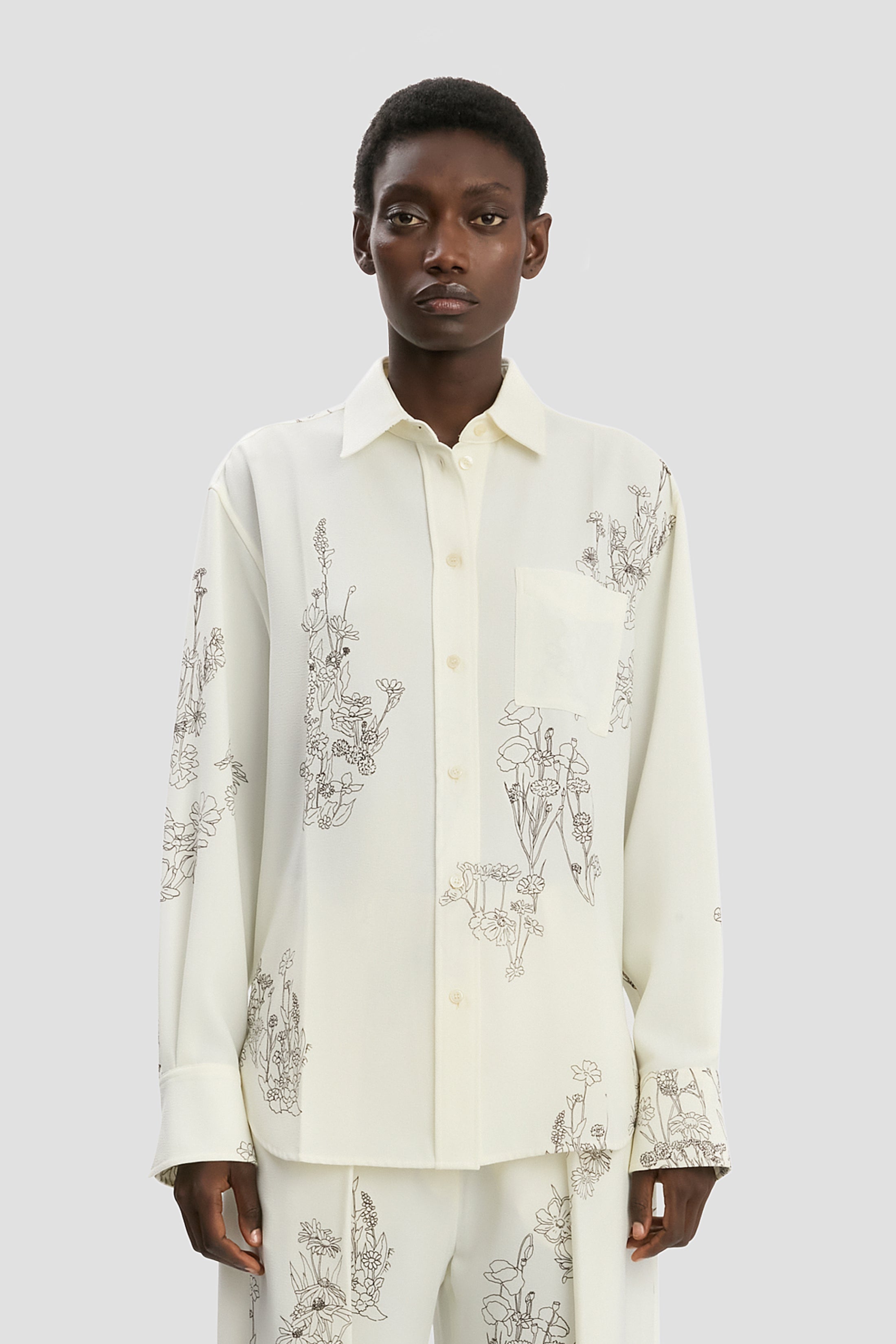 Pyjama Shirt Floral Print