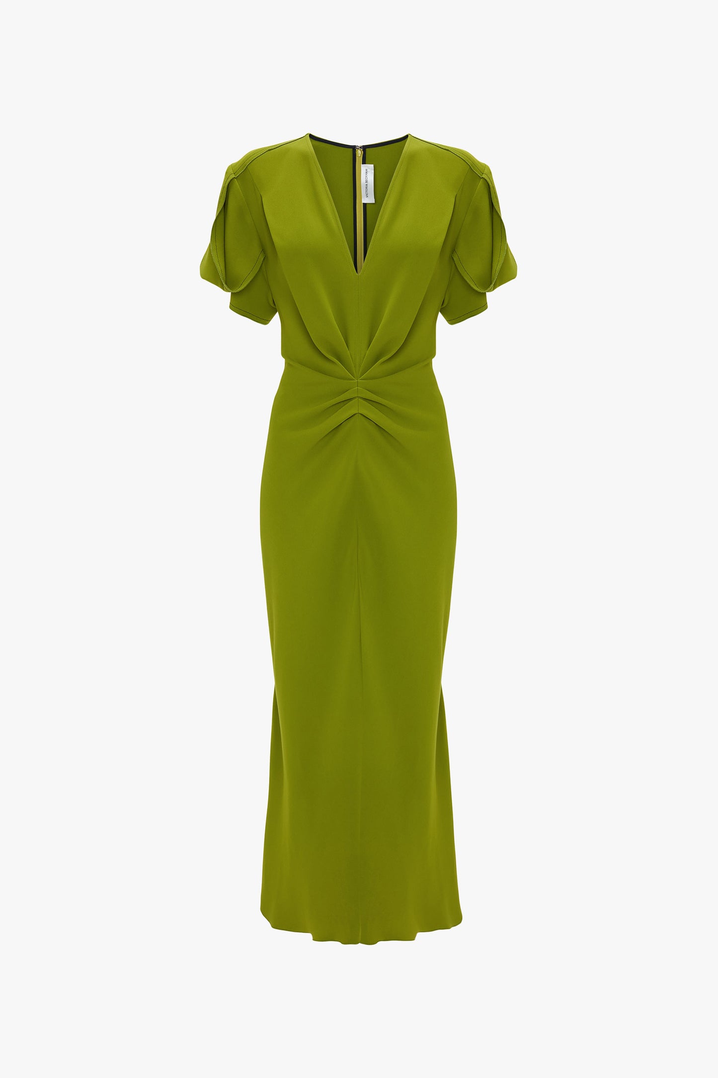Eva V-Neck Midi Dress In Parakeet