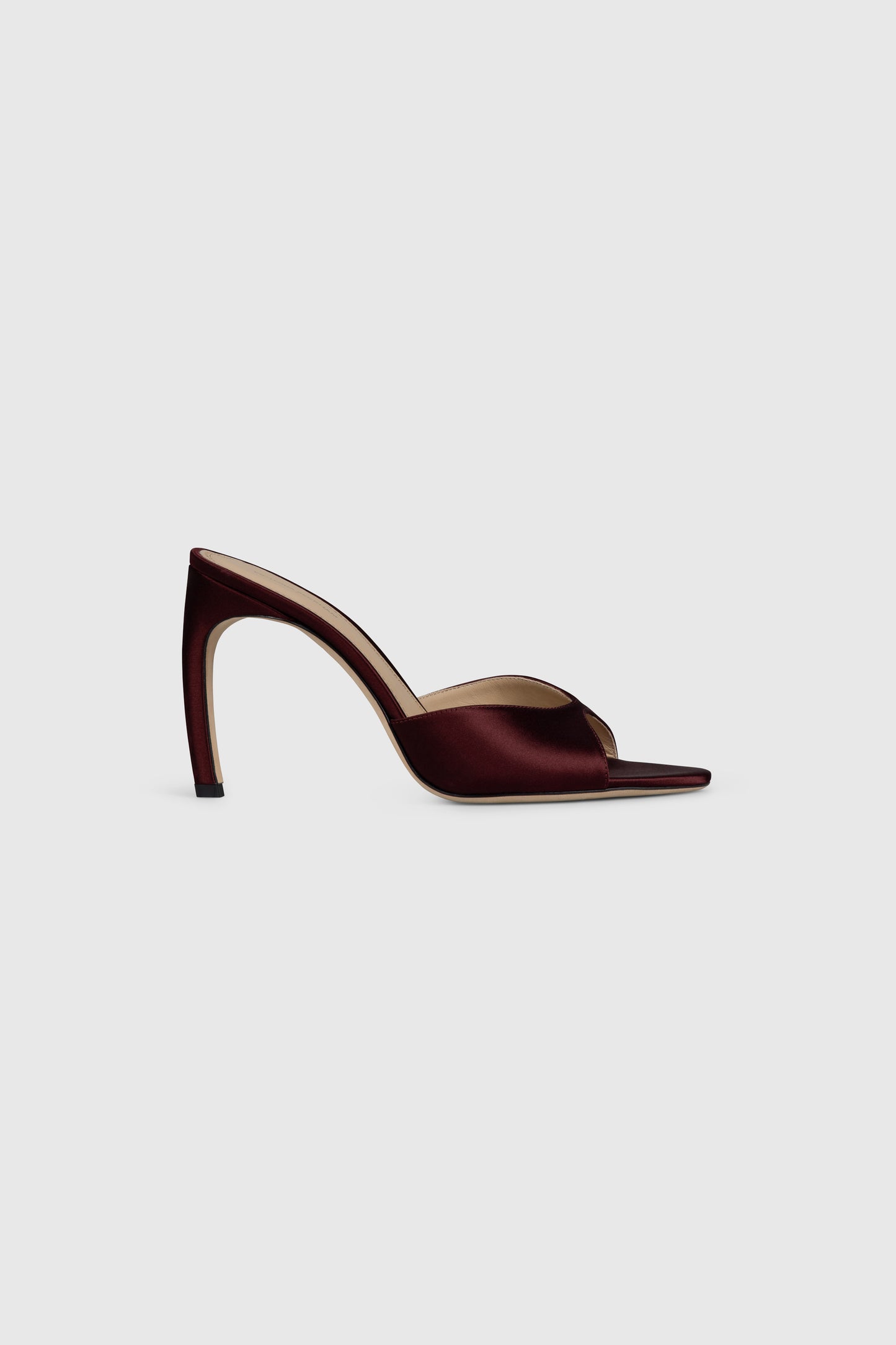 Harlow Open Toe Mule 100 Satin