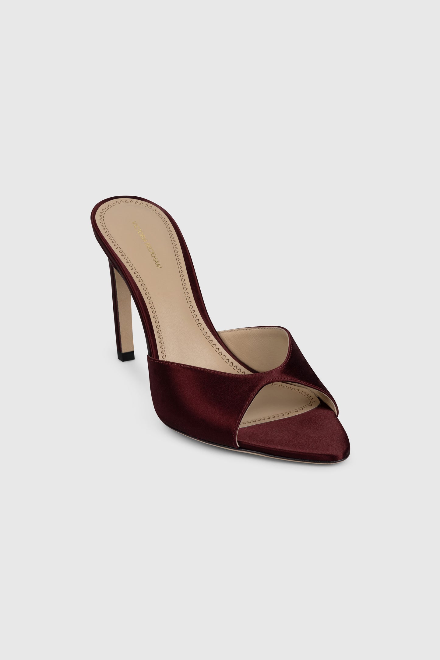 Harlow Open Toe Mule 100 Satin