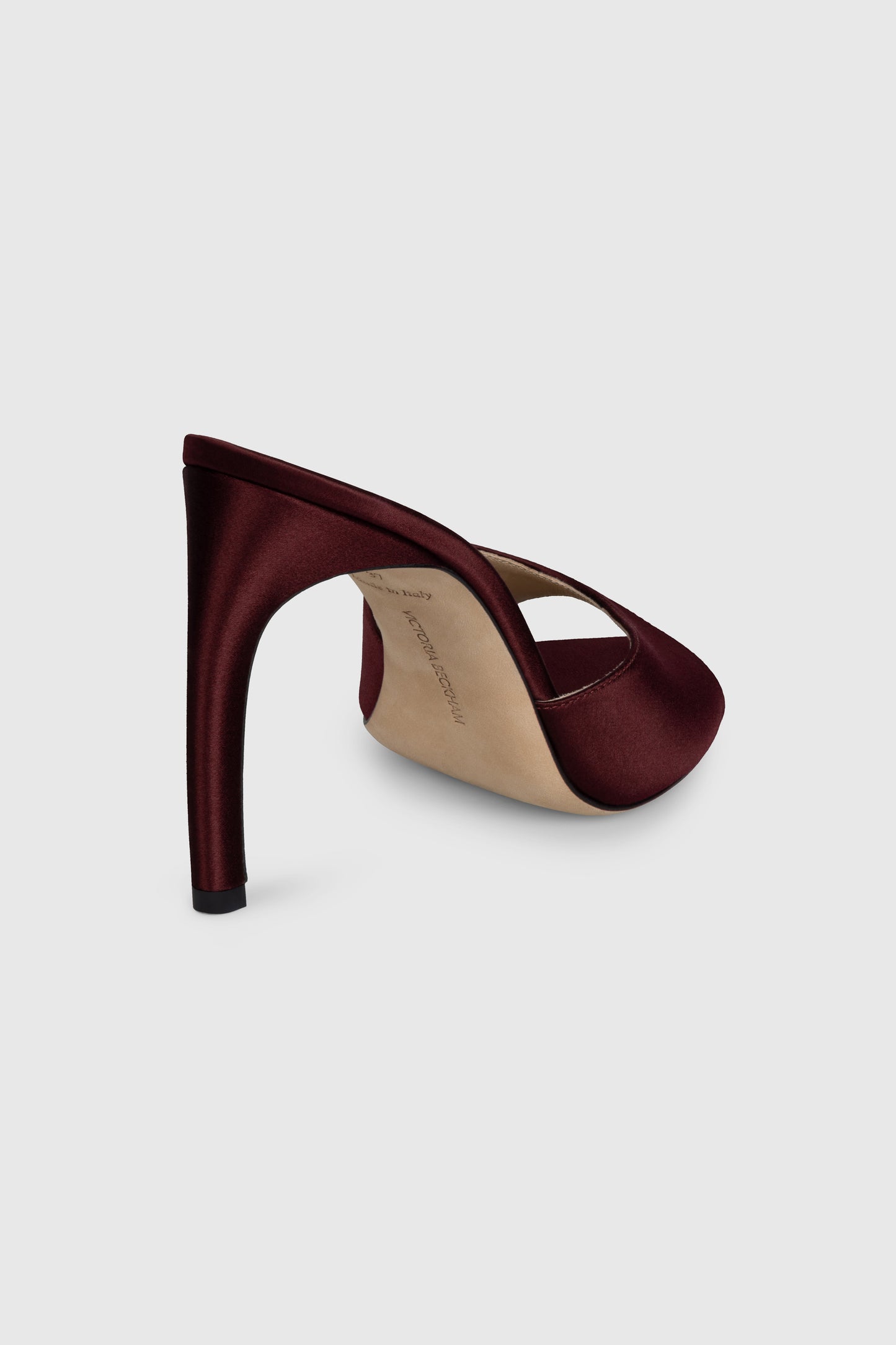 Harlow Open Toe Mule 100 Satin