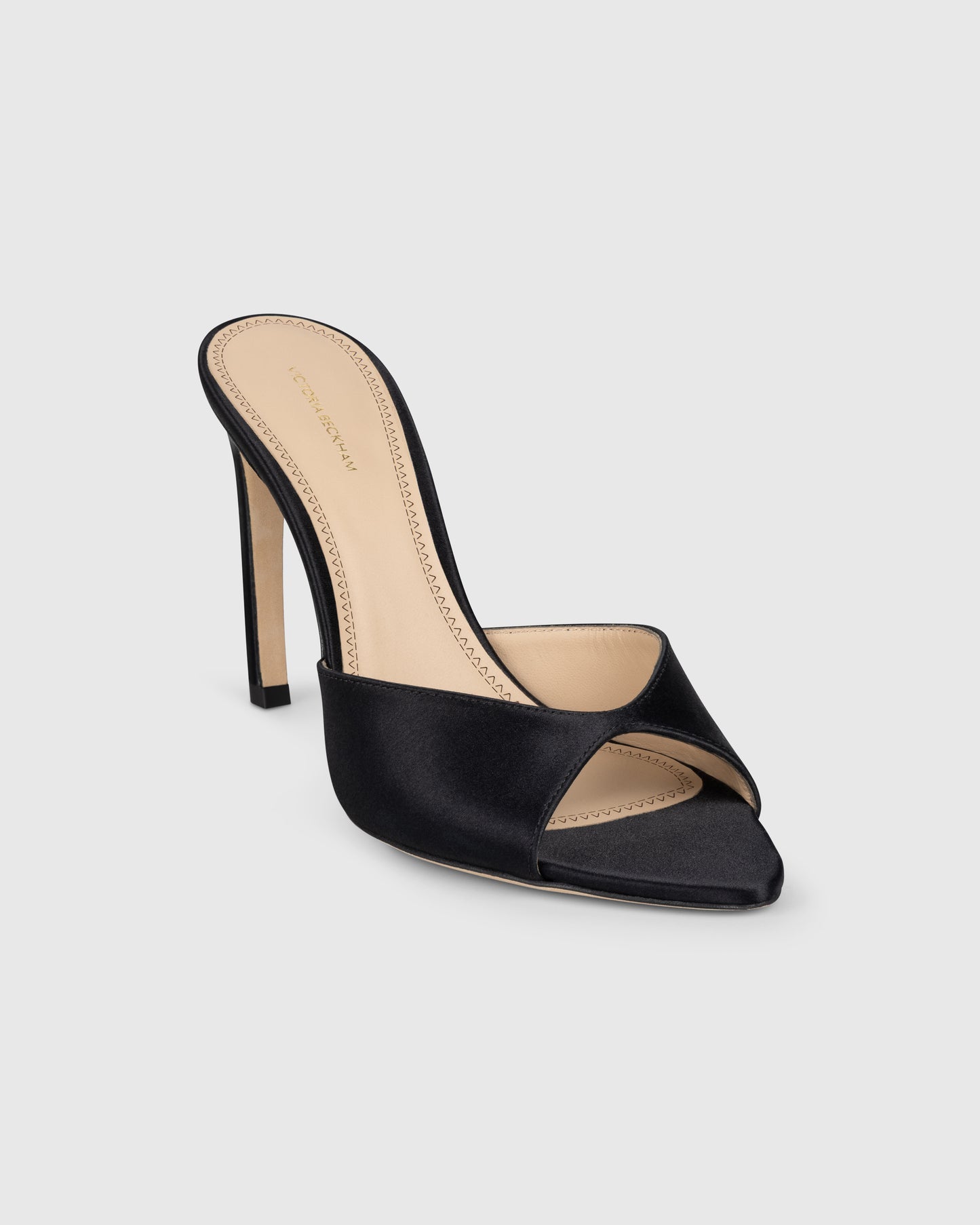 Harlow Open Toe Mule 100 Satin