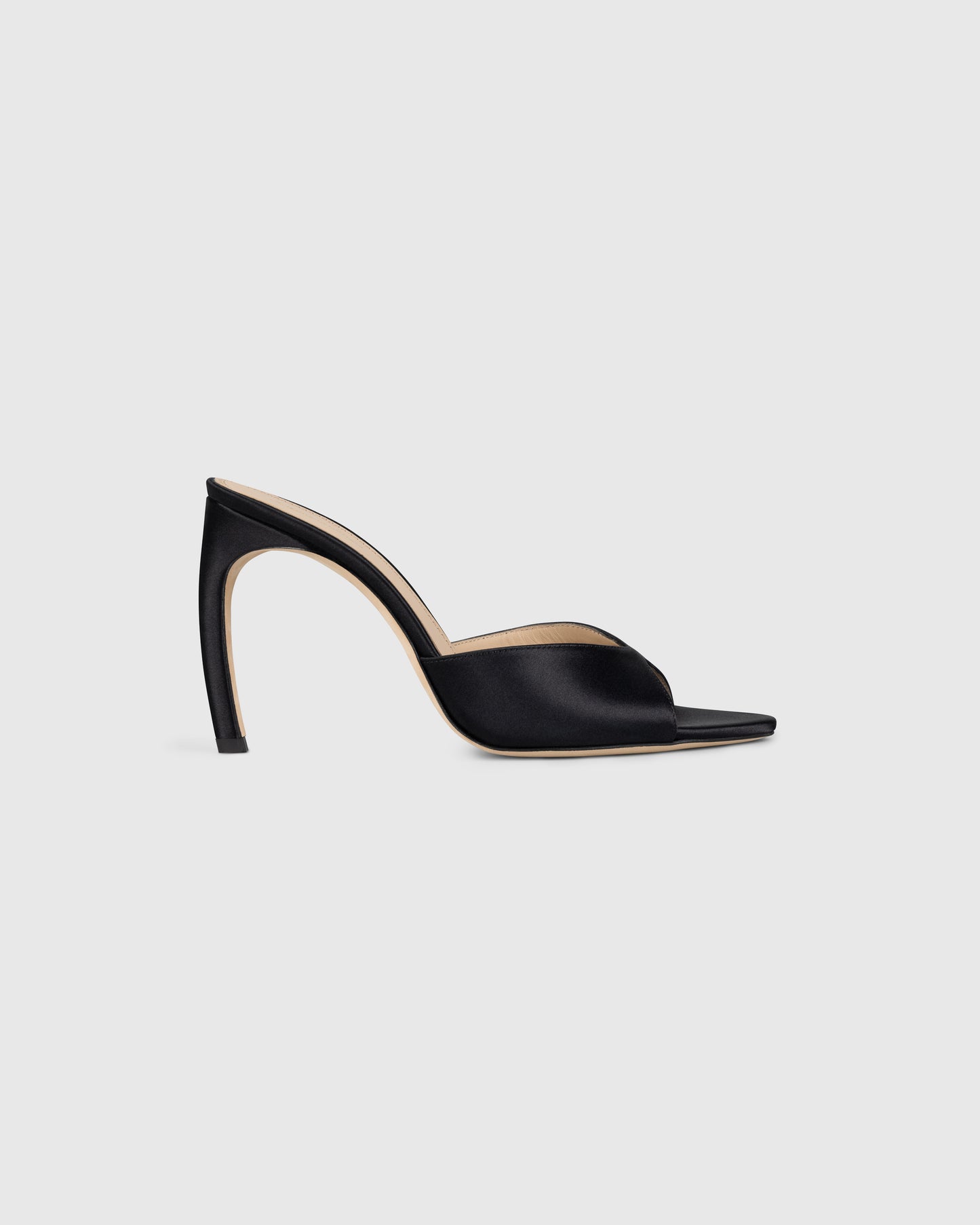 Harlow Open Toe Mule 100 Satin