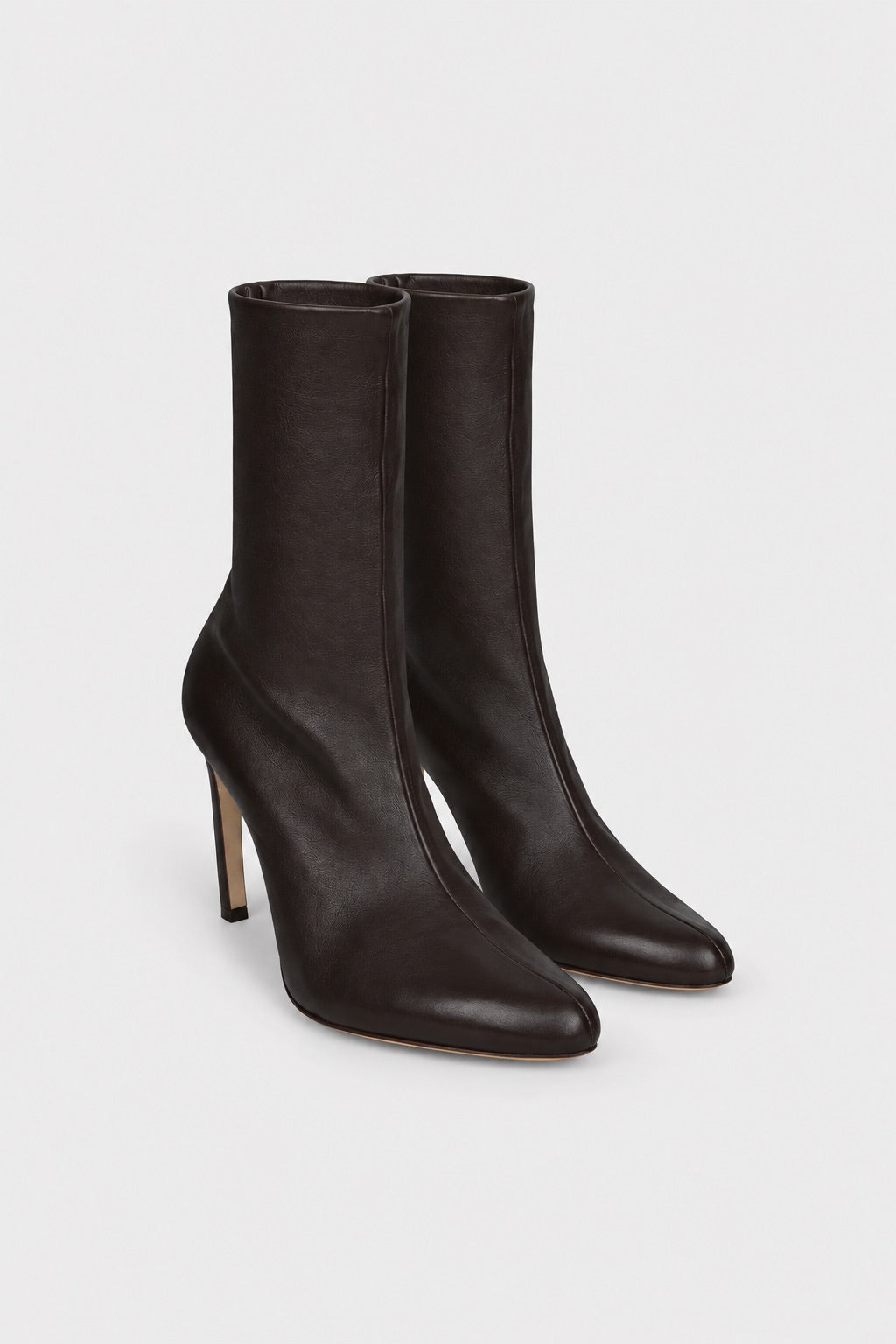 Harlow Mid Boot 100 Cacao Stretch Nappa Leather