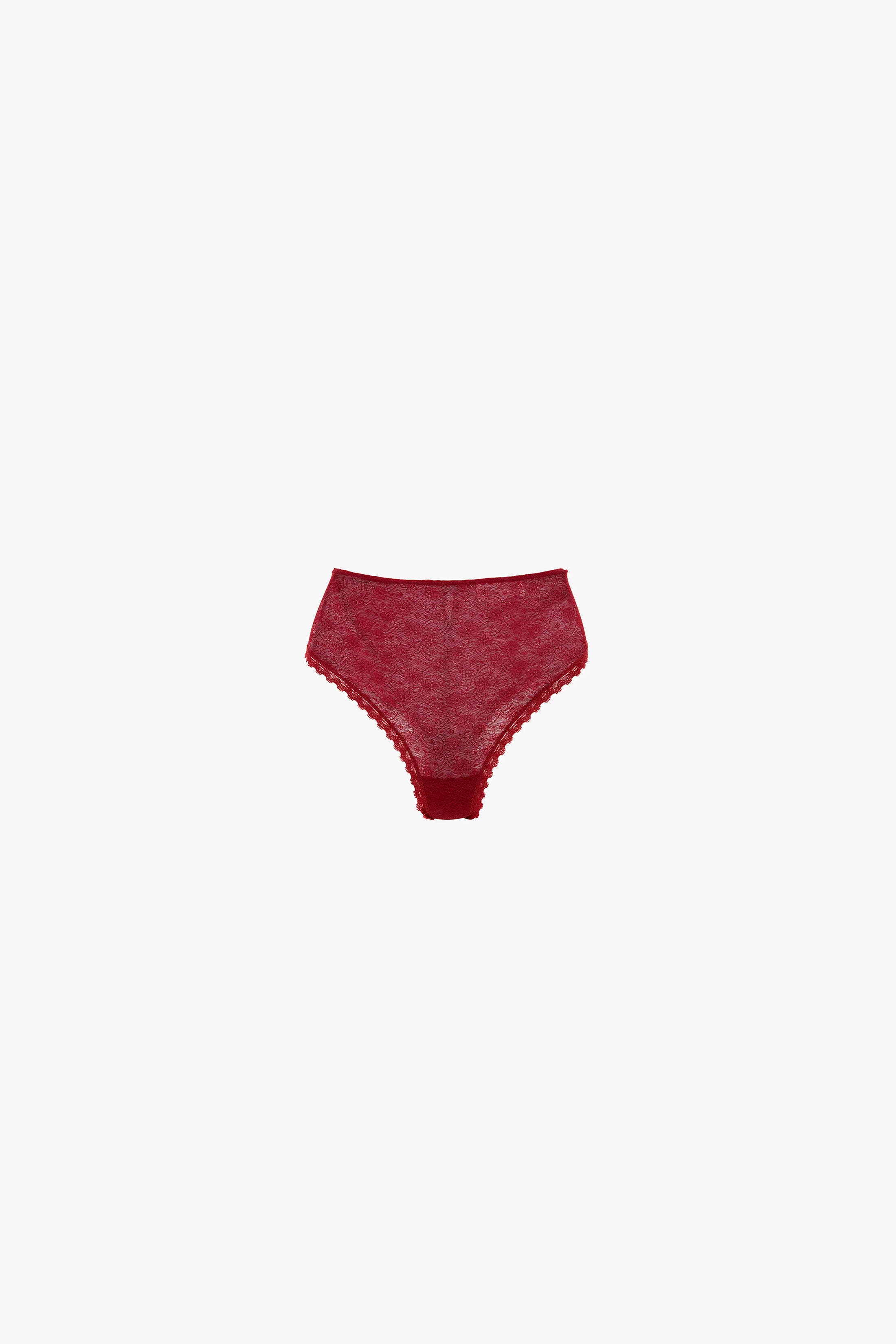 Lace Monogram Knicker Poppy