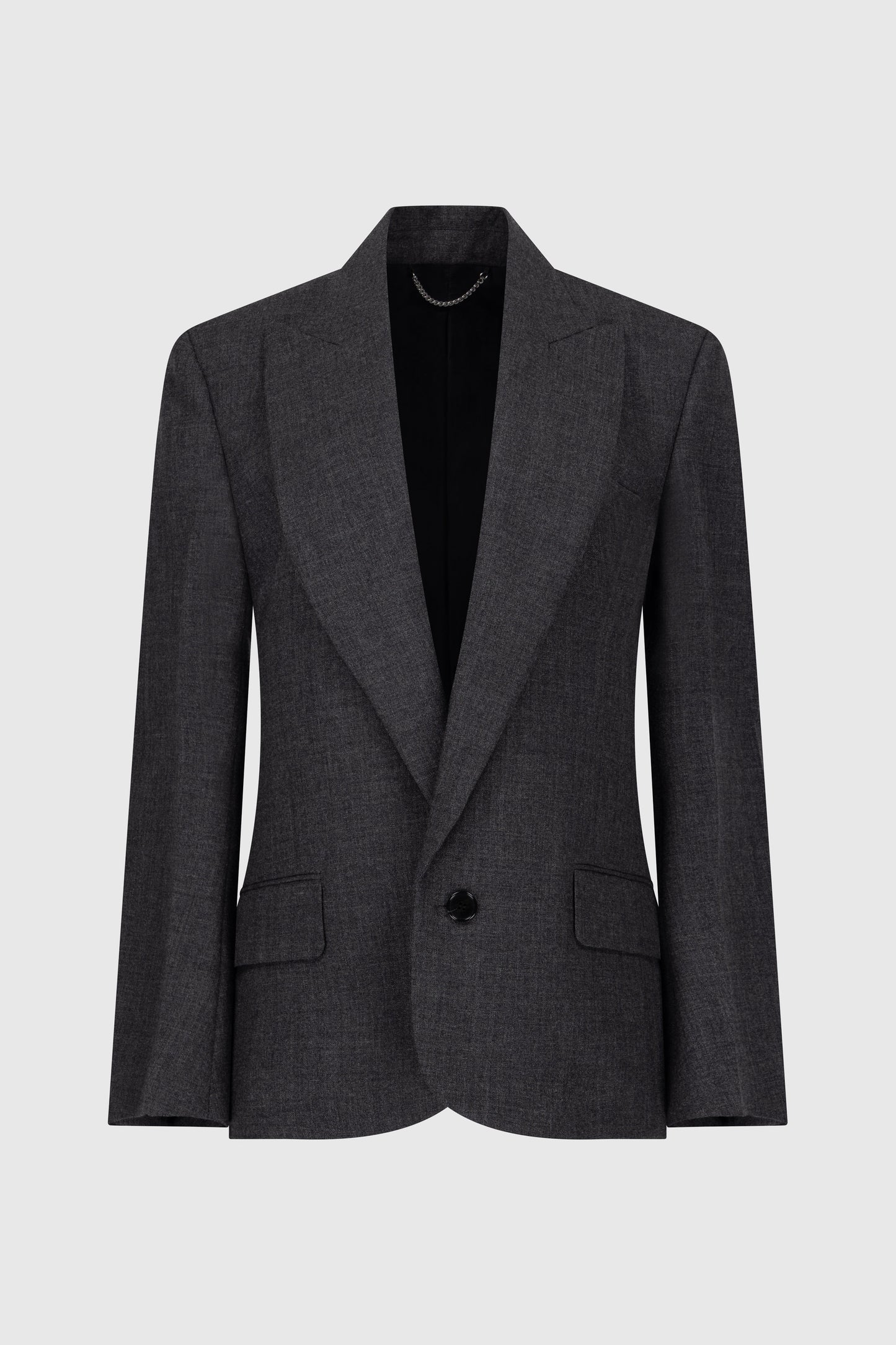 Roberta Jacket In Dark Grey Melange