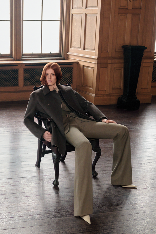 VB X Mackintosh Caban Coat In Brown