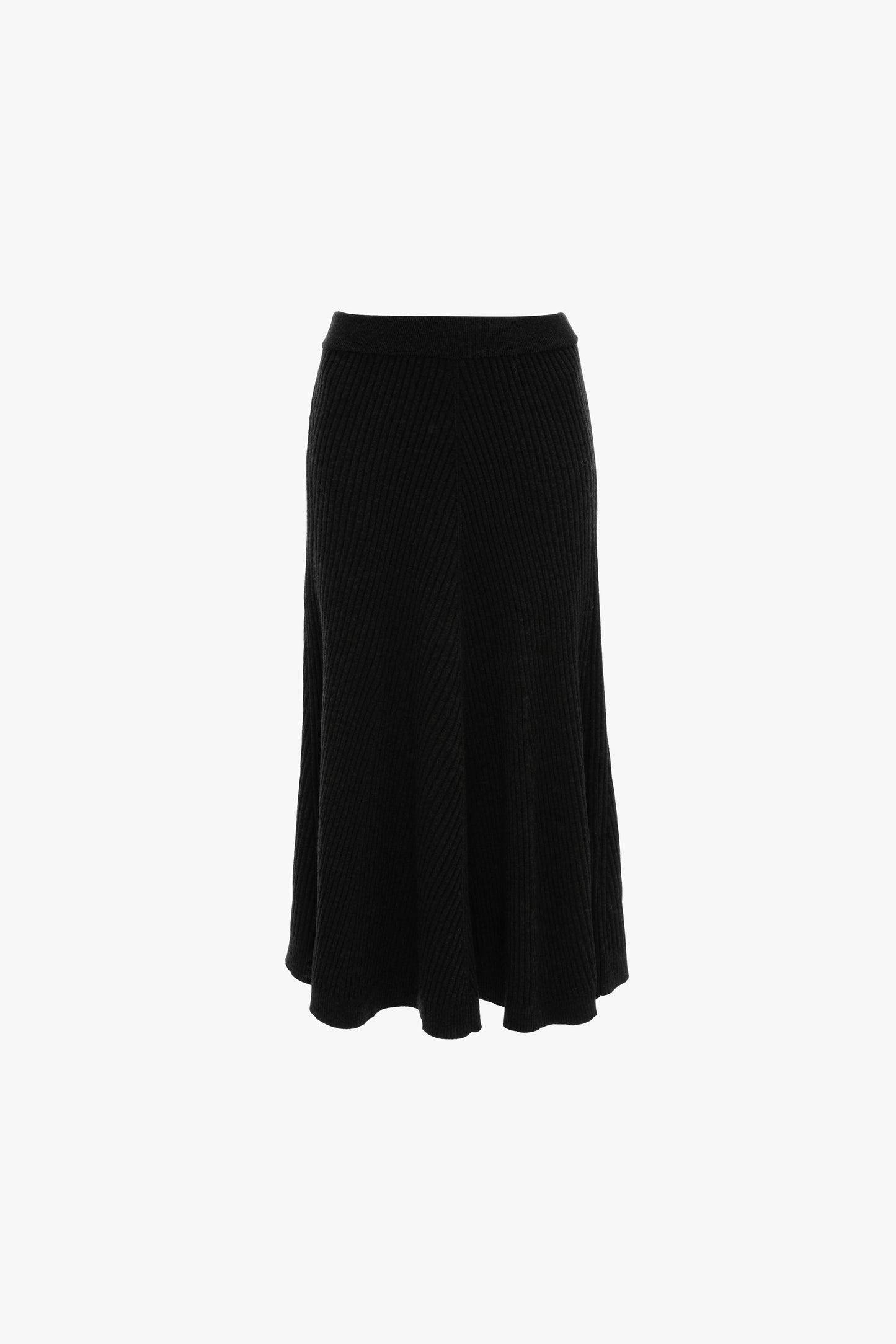 Ribbed Knit Midi Skirt In Oregano