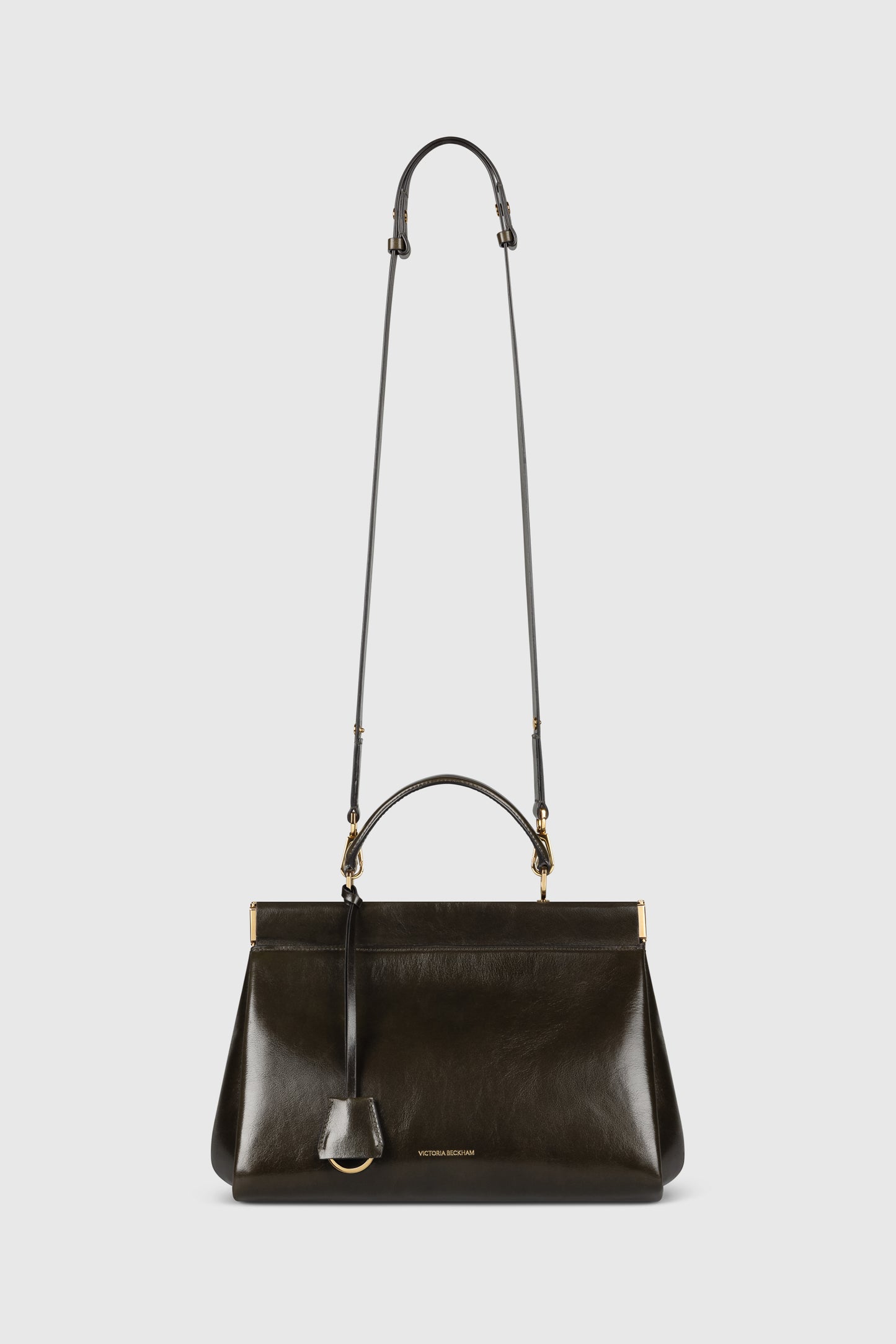 Sloane Frame Bag 28 Distressed Leather Dark