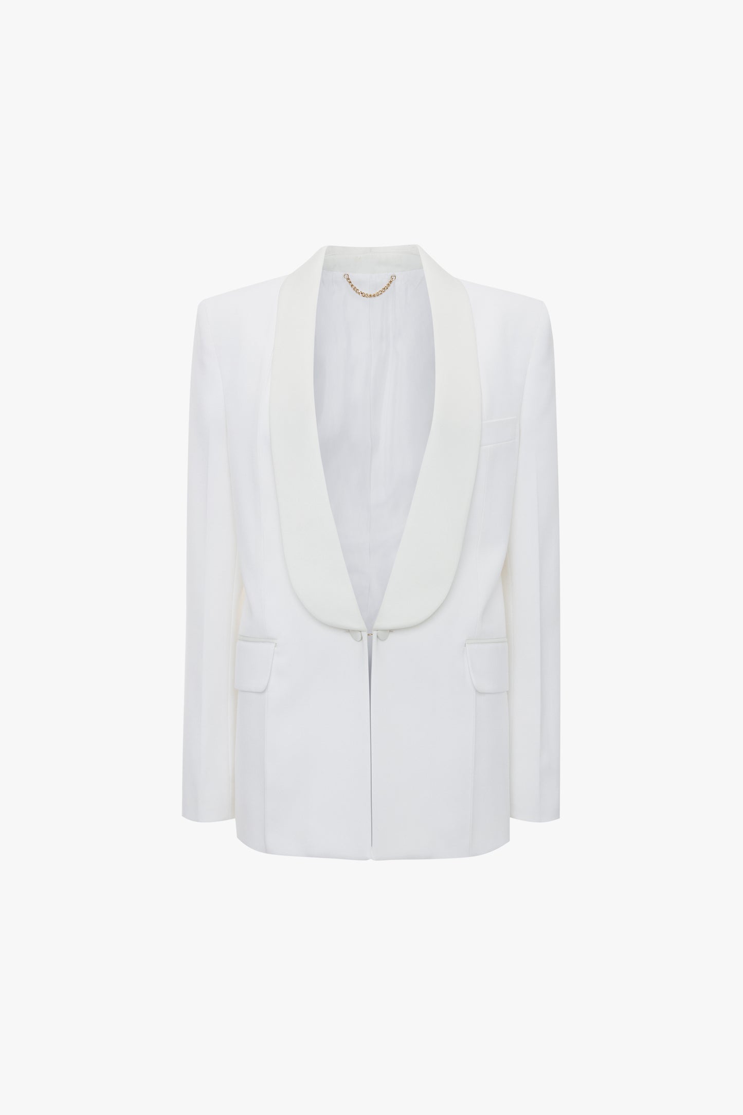 Shawl Collar Tux Jacket In Ivory