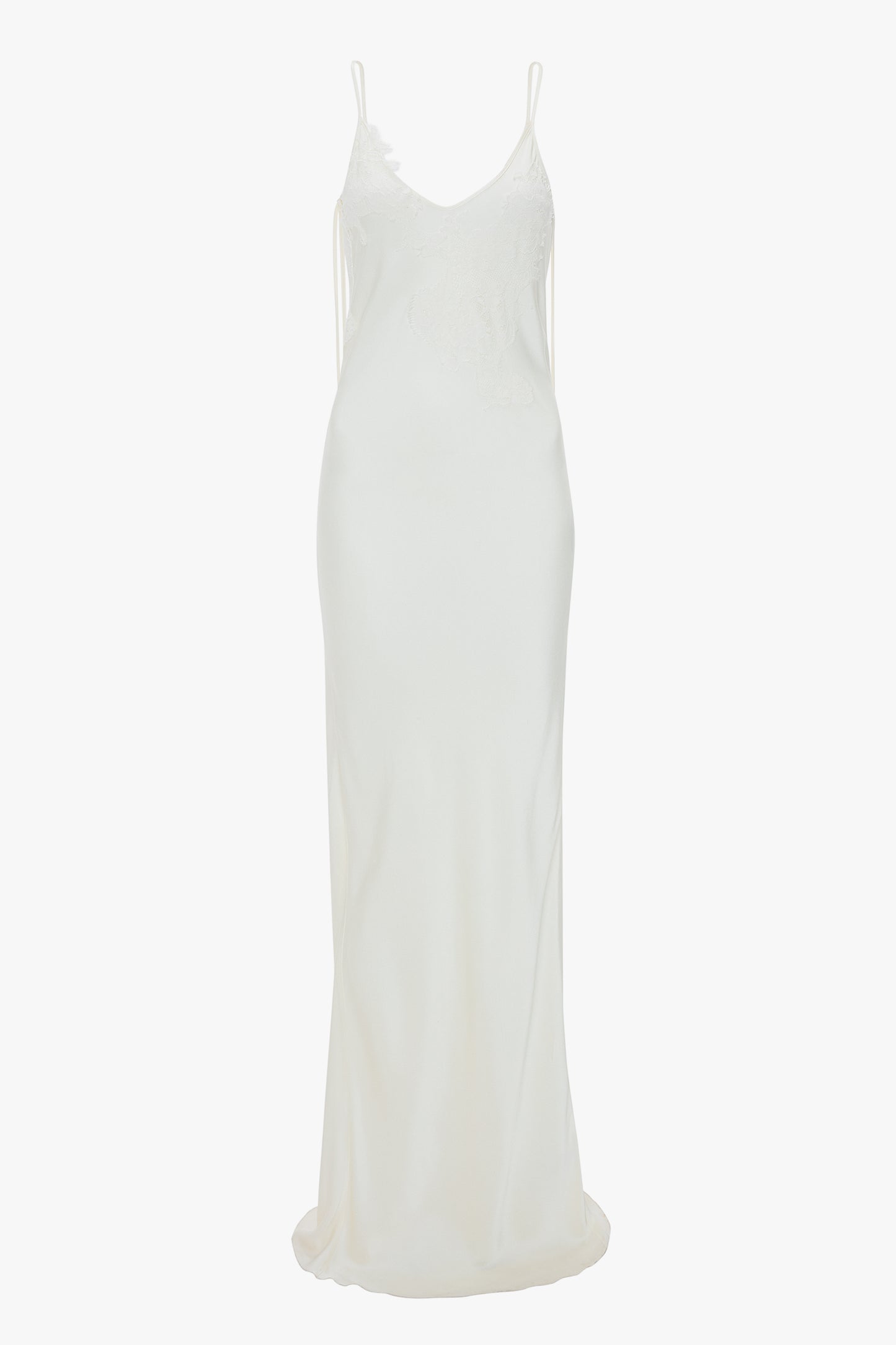 Lace Detail Cami Dress In Ivory