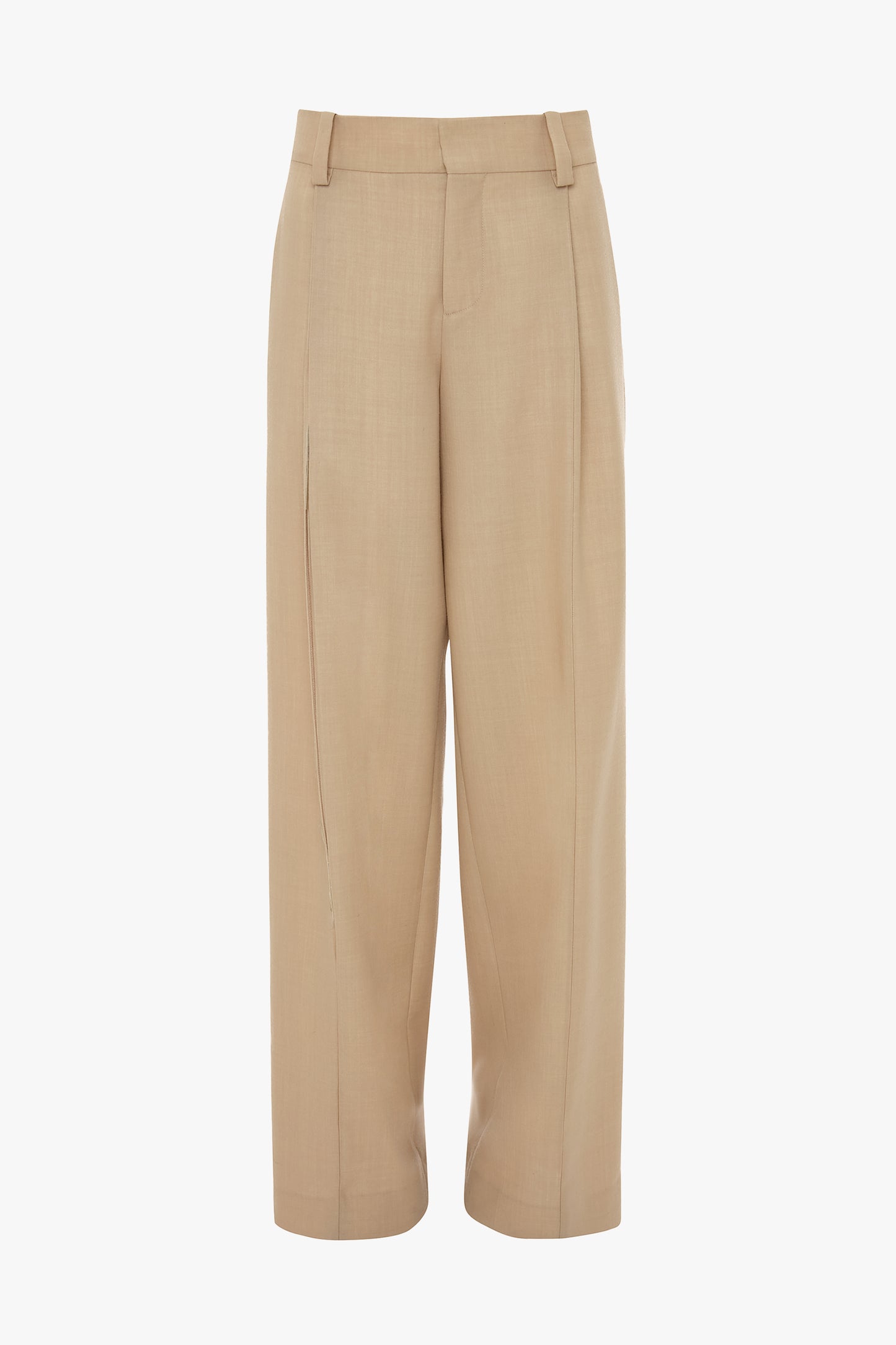 Low Rise Seam Detail Trouser In Sepia