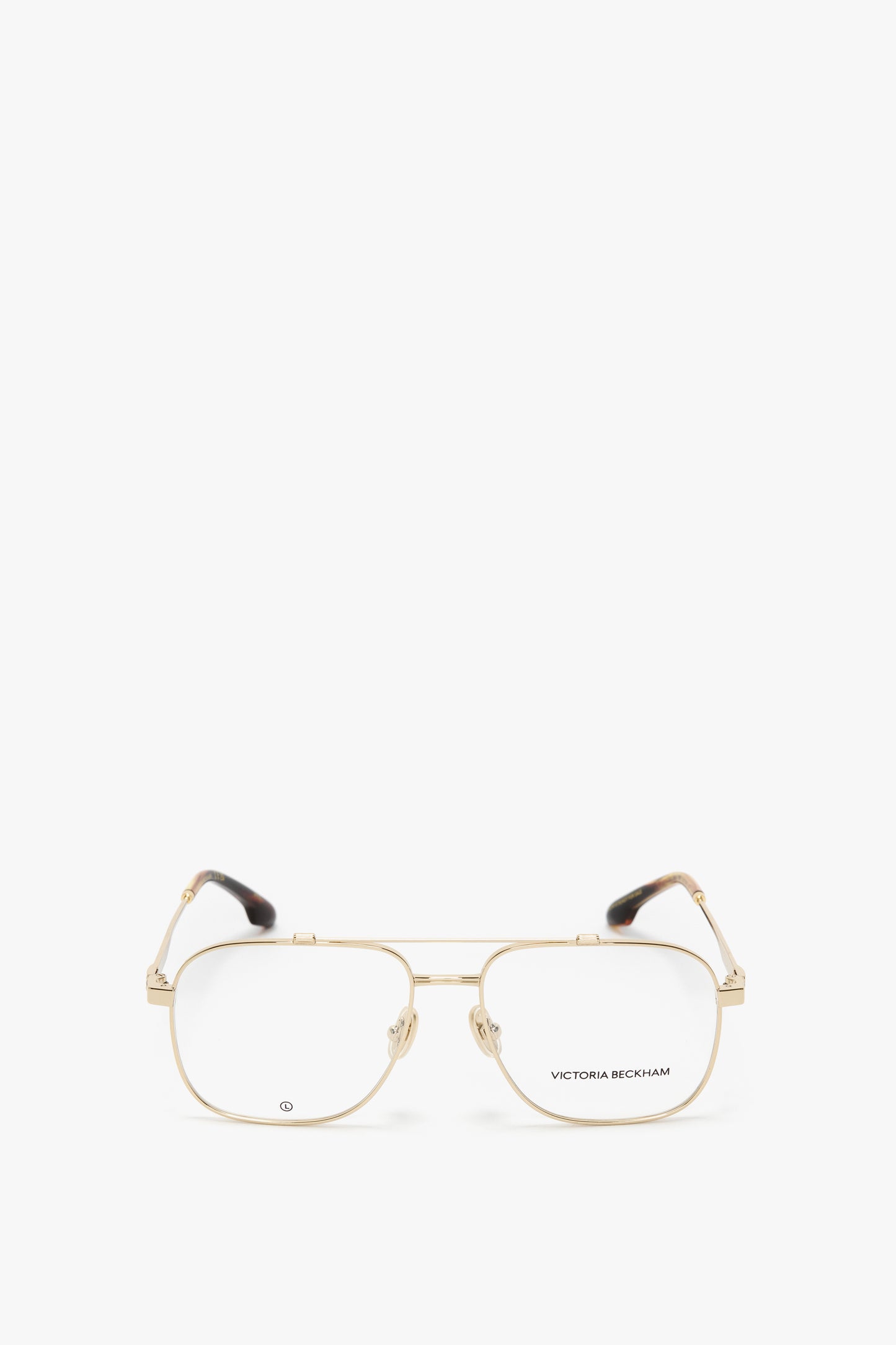 Metal Aviator Optical Glasses In Gold
