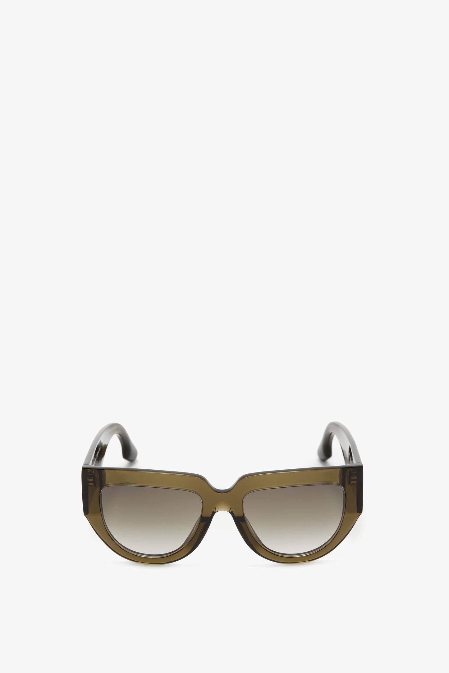 Soft Square Acetate Sunglasses In Khaki