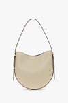 Medium Dia Hobo Bag In Ivory Smooth Leather