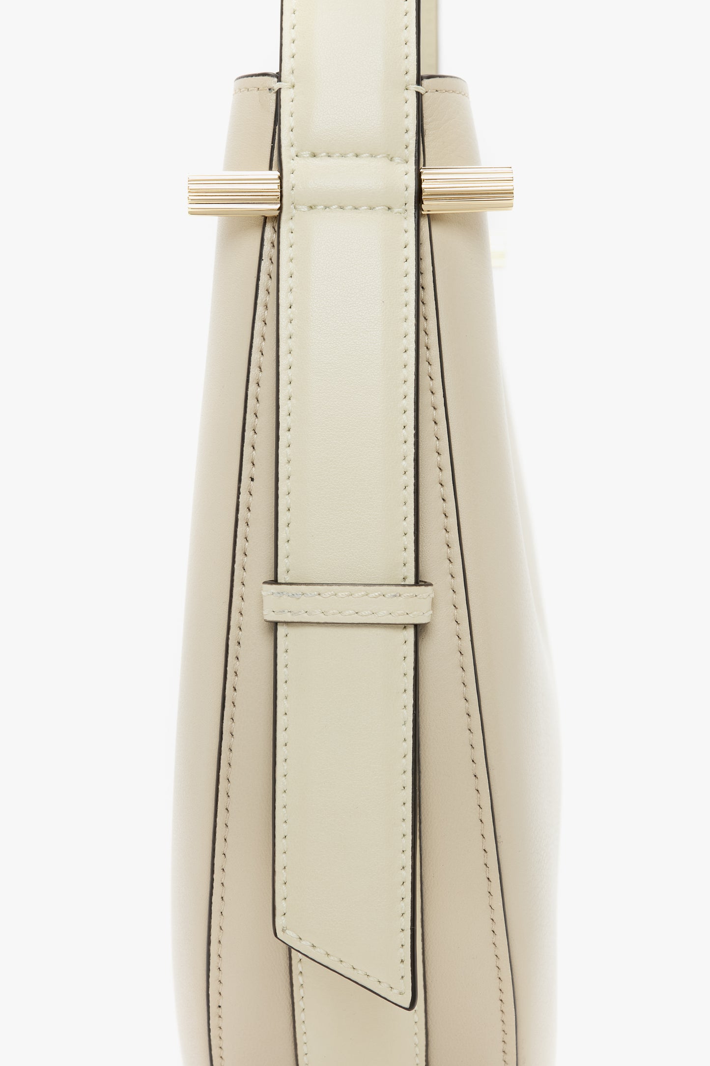 Medium Dia Hobo Bag In Ivory Leather