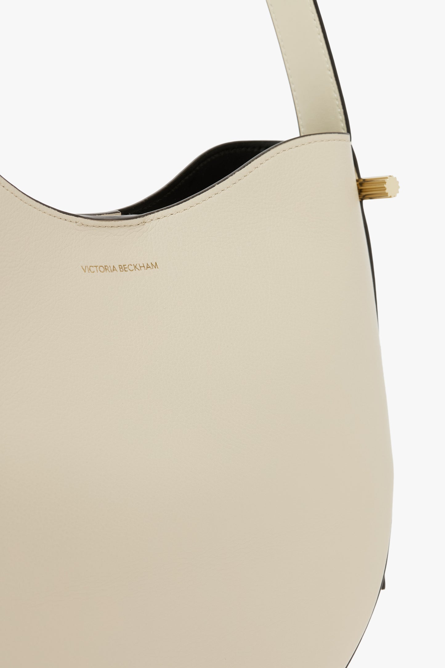 Medium Dia Hobo Bag In Ivory Leather