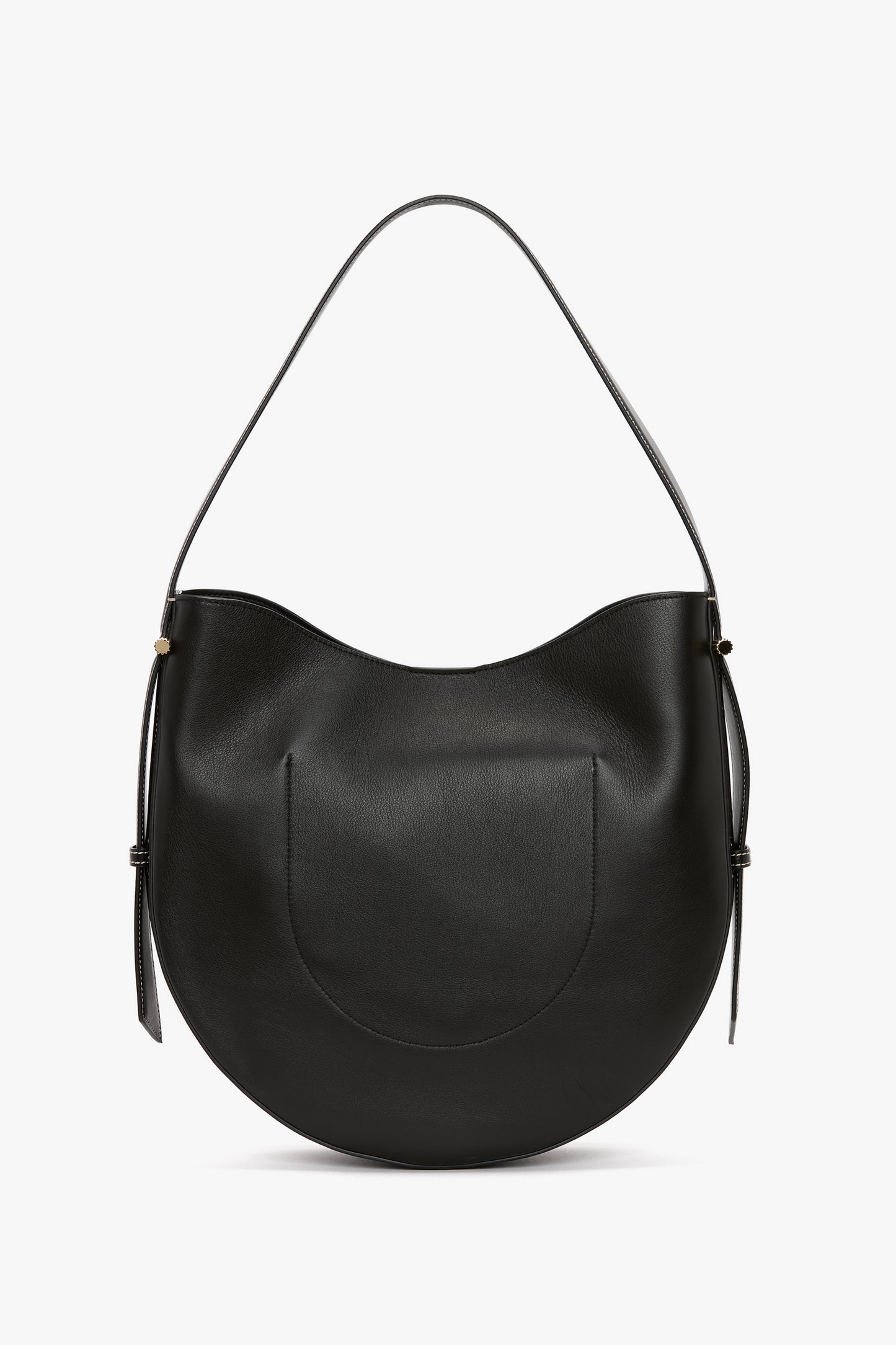 Dia Hobo Bag In Black Smooth Leather