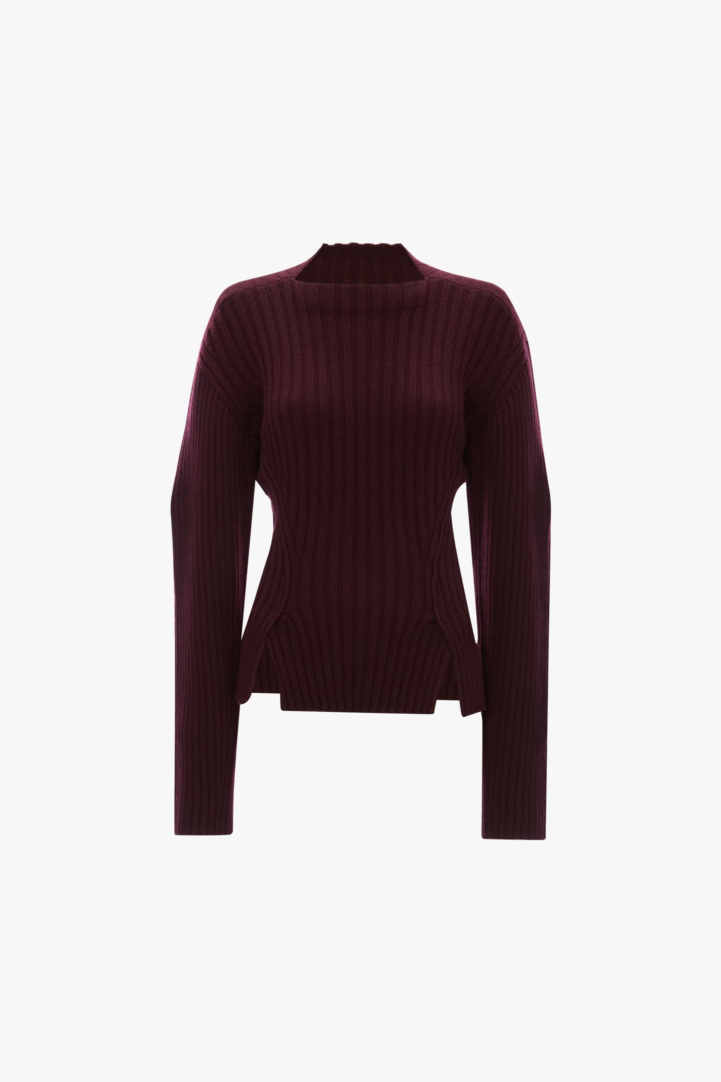 Ribbed Jumper In Acai