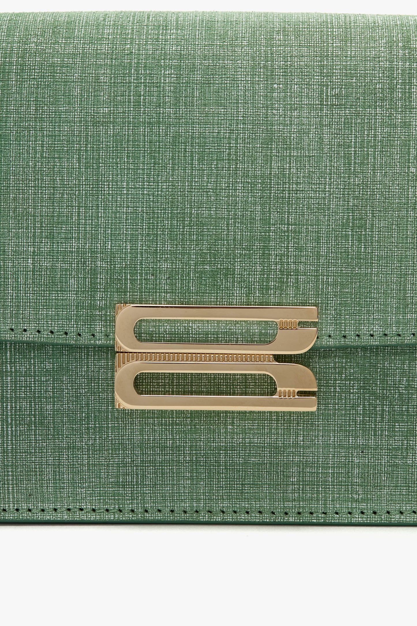 Mini Dorian Bag In Light Green Chambray Effect Suede
