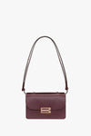 Mini Dorian Bag In Burgundy Grained Leather